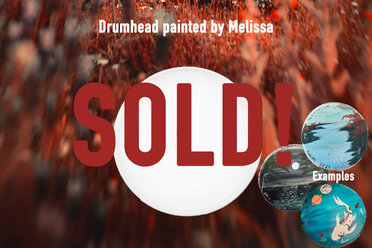 Drumhead painted by Melissa