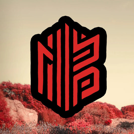 Cherry Red "MB" patch